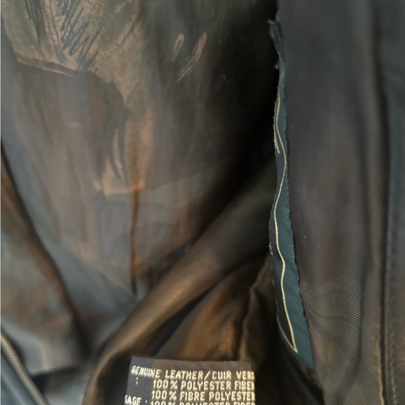 DANIER Genuine Leather Jacket Black - Size Small - Picture 9 of 10